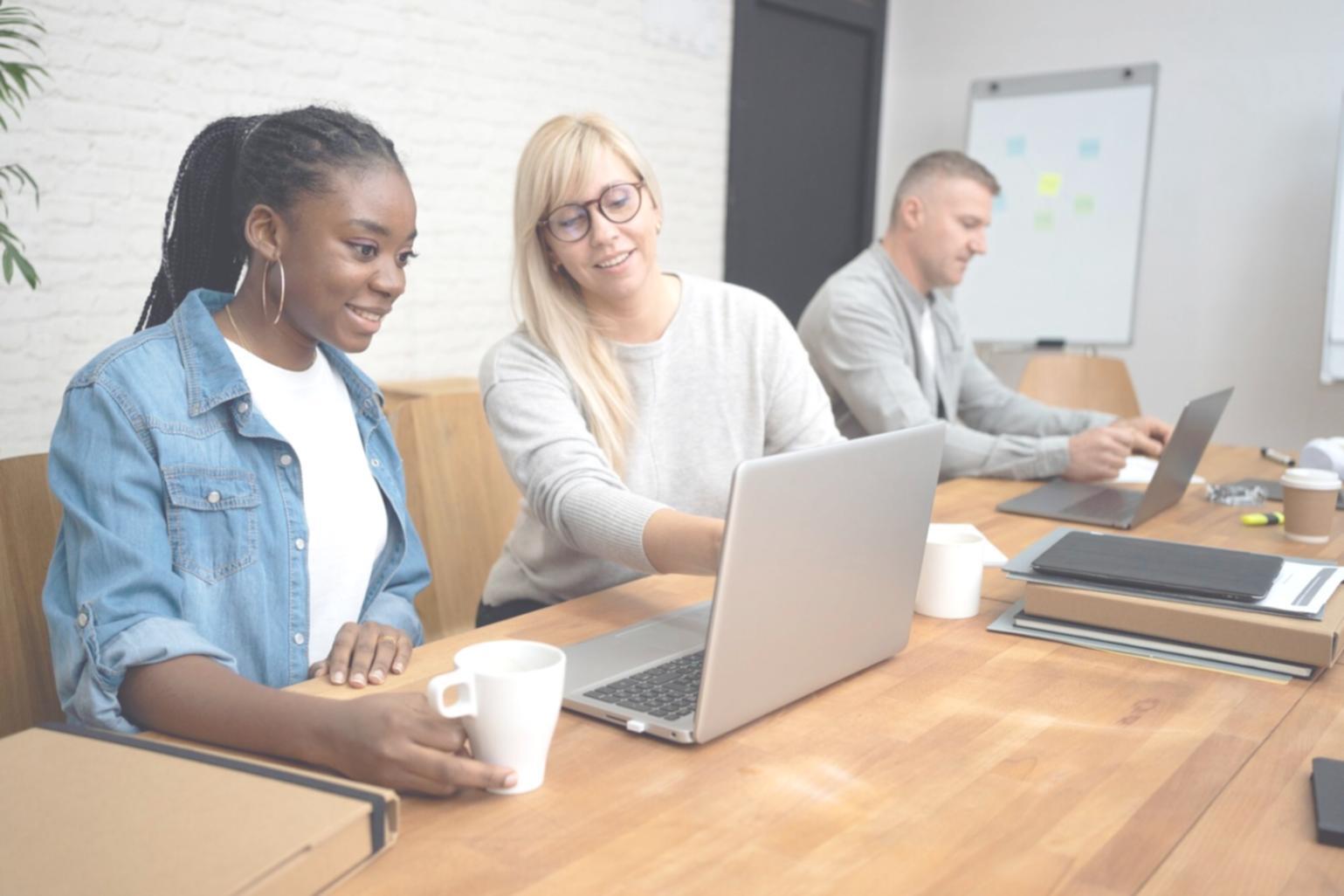 Workshop-Situation bei der Geschäftsmodellentwicklung mit Kunden
